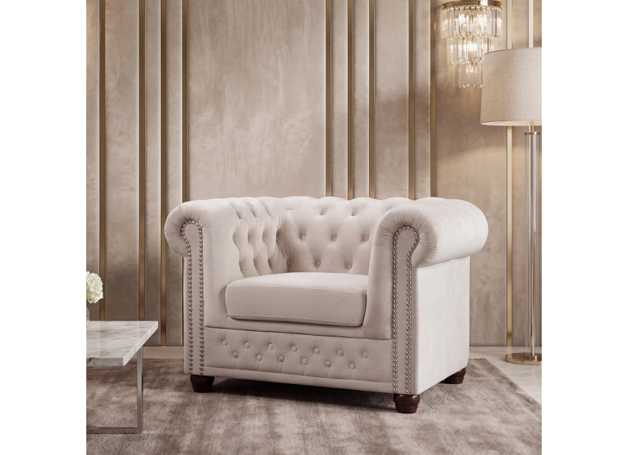 Fotel pikowany FELIX chesterfield - Riviera 21
