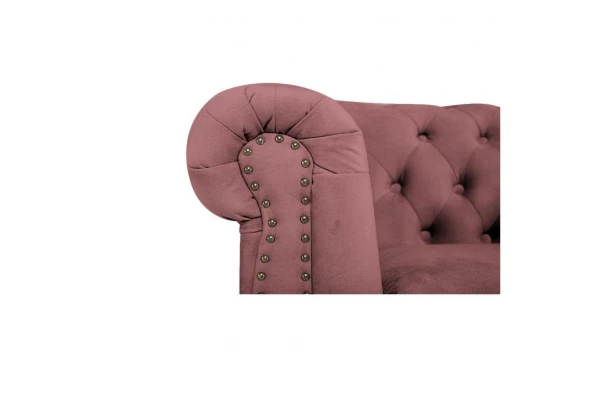 Sofa dwuosobowa z funkcją spania pikowana glamour Chesterfield VINCENT - design i funkcjonalnosc w parze