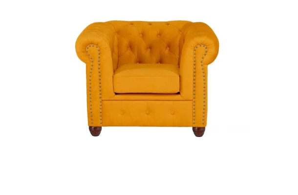 Fotel pikowany chesterfield VINCENT - komfortowe
