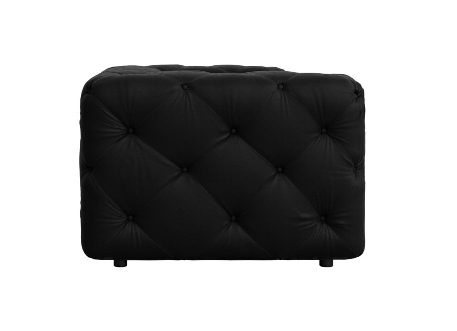 Sofa dwuosobowa czarna Chesterfield BENTLEY - Primo 8802