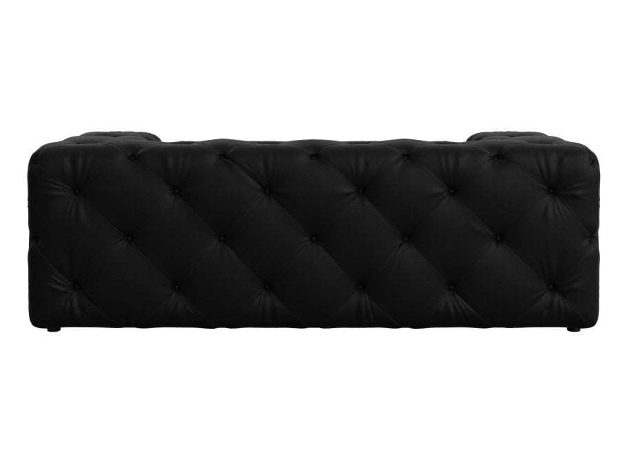 Sofa dwuosobowa czarna Chesterfield BENTLEY - Primo 8802