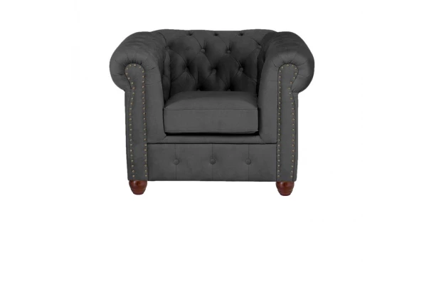 Fotel pikowany chesterfield VINCENT - stylowe