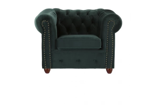 Fotel pikowany chesterfield VINCENT - eleganckie
