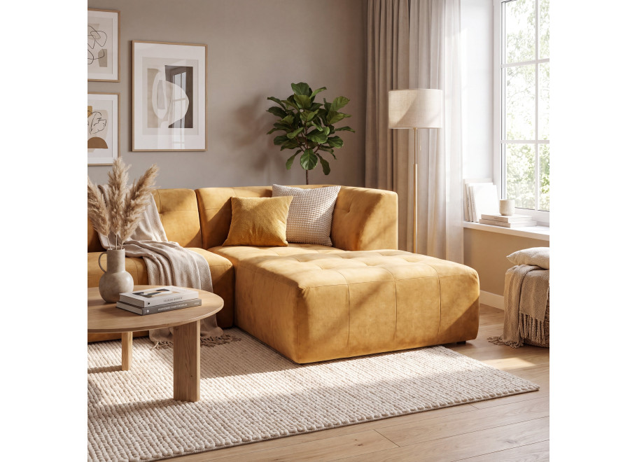 Szezlong prawy Antica 100x175x79 — Magic Velvet 2215