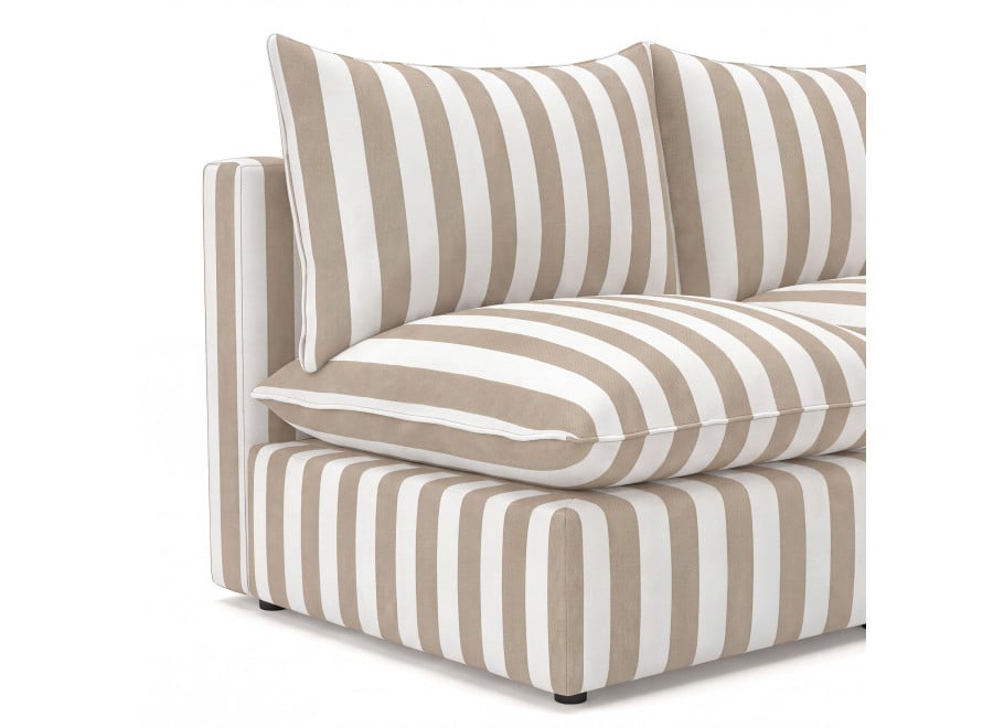 Sofa ogrodowa modułowa Marvella 2 Beżowy narożnik tarasowy outdoor 4