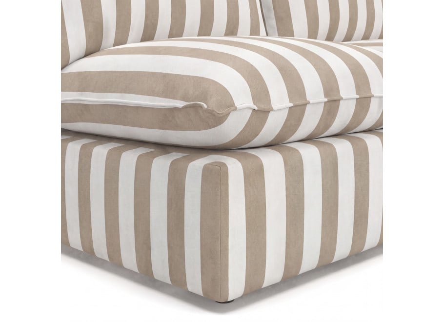 Modułowa sofa tarasowa Marvella 4 beżowa 2-osobowa z tkaniny outdoor 4