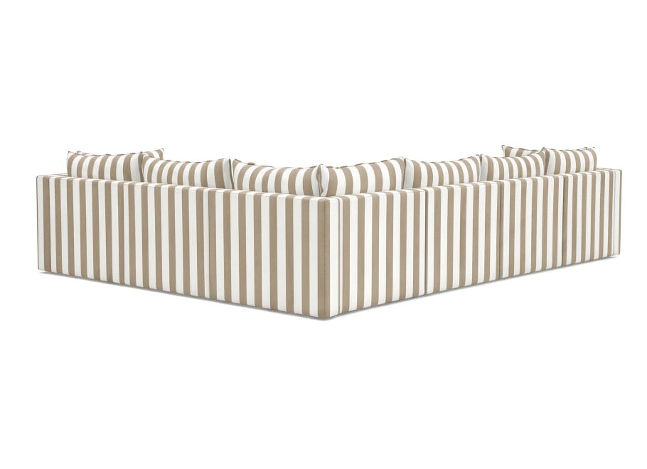 Beżowa sofa ogrodowa Marvella 8 - luksusowy modułowy narożnik outdoor 4