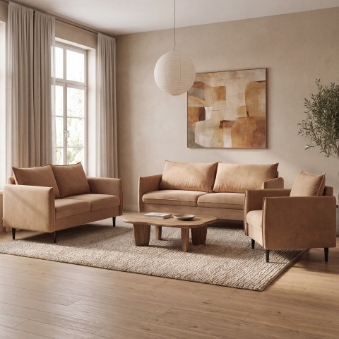 Zestaw mebli nowoczesnych Verto 3+2+1,  Sofa 3os + Sofa 2os+ Fotel