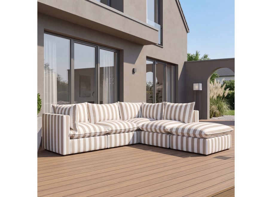 Modułowy narożnik ogrodowy Marvella 10 Nowoczesna sofa Outdoor