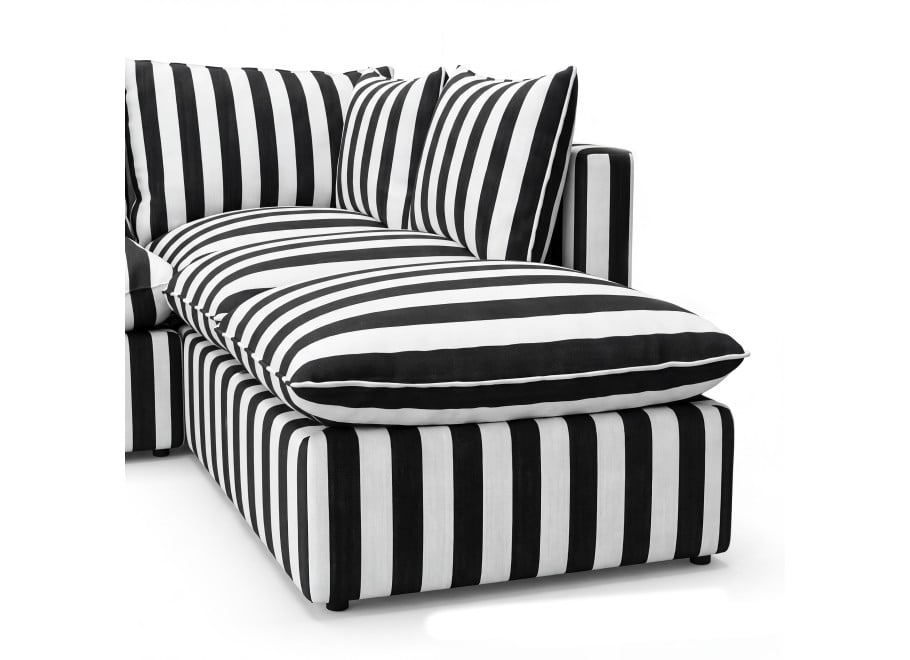 Modułowa sofa ogrodowa Marvella 10 Czarna - Meble na taras Outdoor 4
