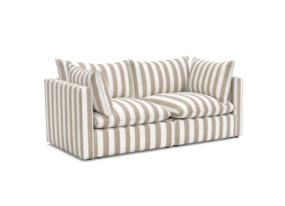 Sofa ogrodowa modułowa Marvella 11 Mała kanapa tarasowa beżowa Outdoor 2