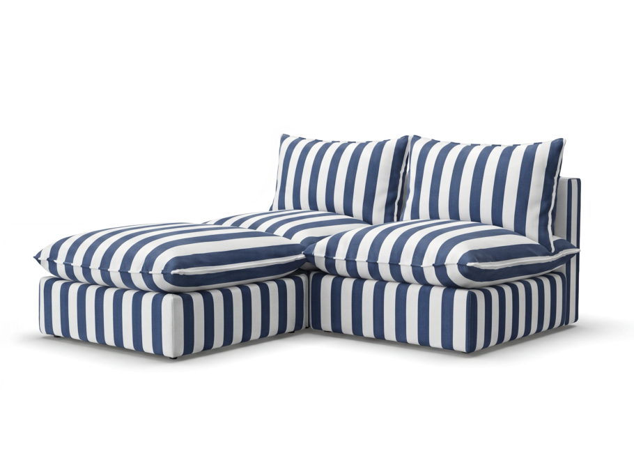 Niebieski narożnik modułowy outdoor Marvella 12 Meble wypoczynkowe do ogrodu 3