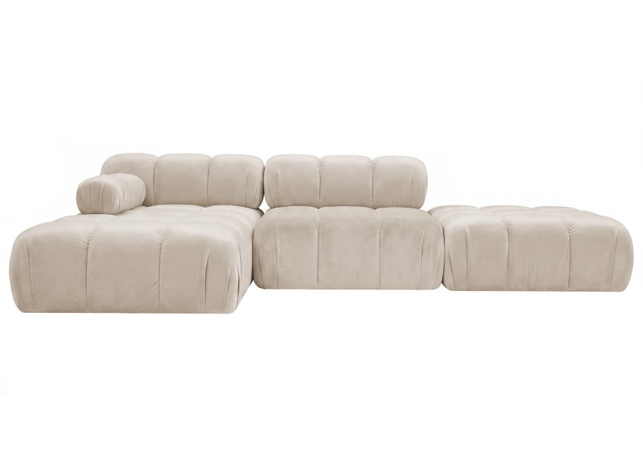 Narożnik modułowy Novanti 5-osobowy z elastyczną konfiguracją - French Velvet 674