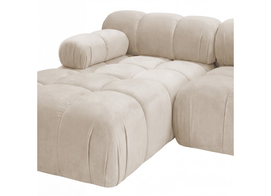 Narożnik modułowy Novanti 5-osobowy z elastyczną konfiguracją - French Velvet 674