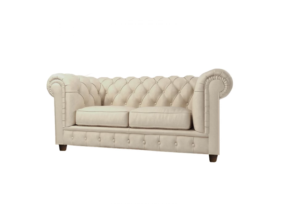 Sofa dwuosobowa z funkcją spania pikowana Chesterfield SOLARIS 2 Sofa dwuosobowa z funkcją spania pikowana Chesterfield SOLARIS 2