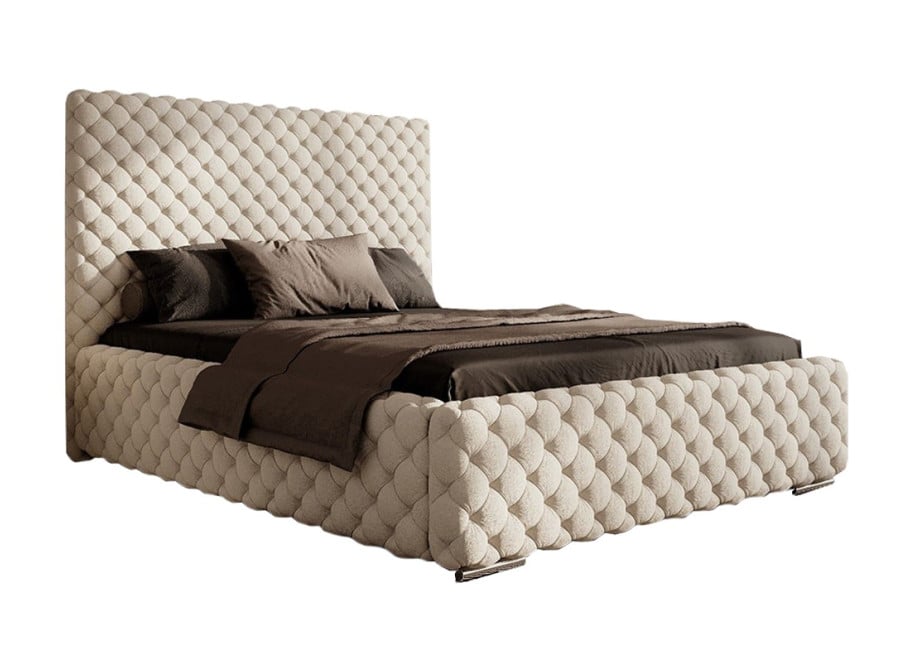 Łóżko tapicerowane glamour extra MALMO 2