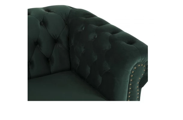 Sofa trzyosobowa z funkcją spania pikowana Chesterfield VINCENT - design i funkcjonalnosc w parze