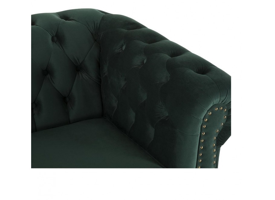 Sofa trzyosobowa z funkcją spania pikowana Chesterfield VINCENT 16