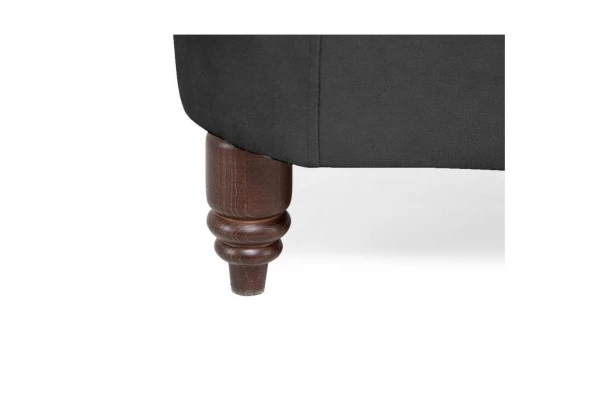 Sofa trzyosobowa z funkcją spania pikowana Chesterfield VINCENT - design i funkcjonalnosc w parze