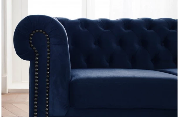 Narożnik pięcioosobowy pikowany Chesterfield FELIX 3+OT - design i funkcjonalnosc w parze