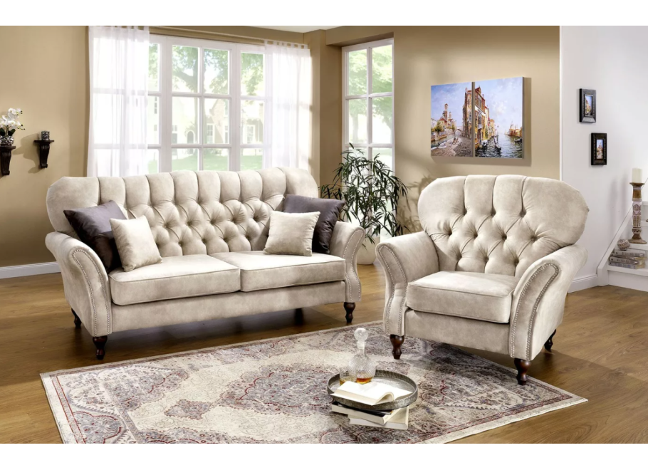 Fotel pikowany Chesterfield BOGOTA - Preston 21