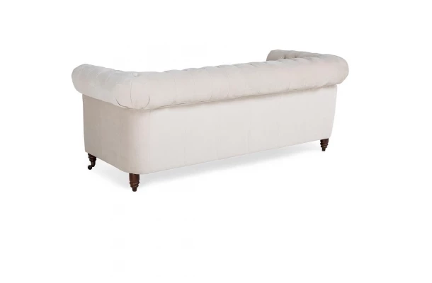 Sofa trzyosobowa z funkcją spania pikowana Chesterfield VINCENT - design i funkcjonalnosc w parze