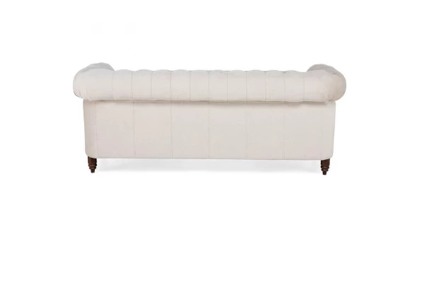 Sofa trzyosobowa z funkcją spania pikowana Chesterfield VINCENT - design i funkcjonalnosc w parze