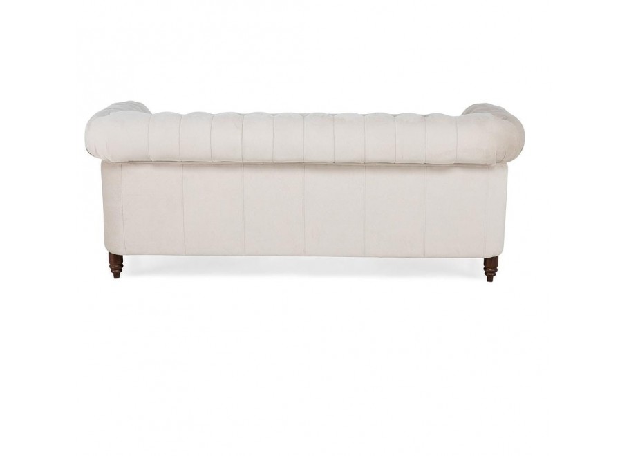 Sofa trzyosobowa z funkcją spania pikowana Chesterfield VINCENT 28