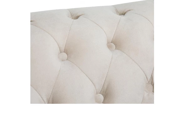 Sofa trzyosobowa z funkcją spania pikowana Chesterfield VINCENT - design i funkcjonalnosc w parze