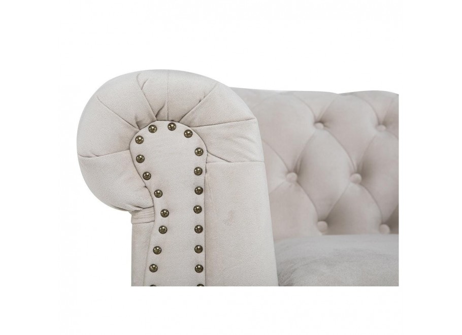 Sofa trzyosobowa z funkcją spania pikowana Chesterfield VINCENT 30