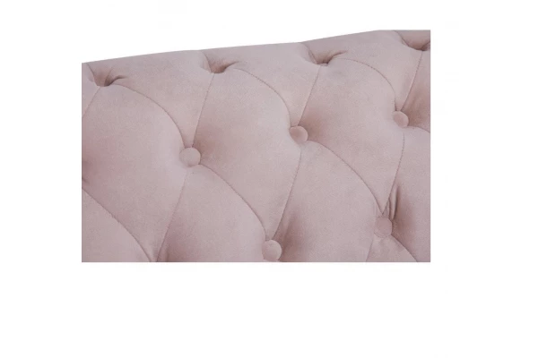 Sofa trzyosobowa z funkcją spania pikowana Chesterfield VINCENT - design i funkcjonalnosc w parze
