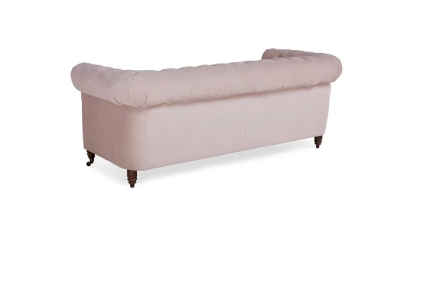 Sofa trzyosobowa z funkcją spania pikowana Chesterfield VINCENT - design i funkcjonalnosc w parze