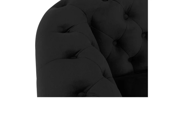 Sofa trzyosobowa z funkcją spania pikowana Chesterfield VINCENT - design i funkcjonalnosc w parze
