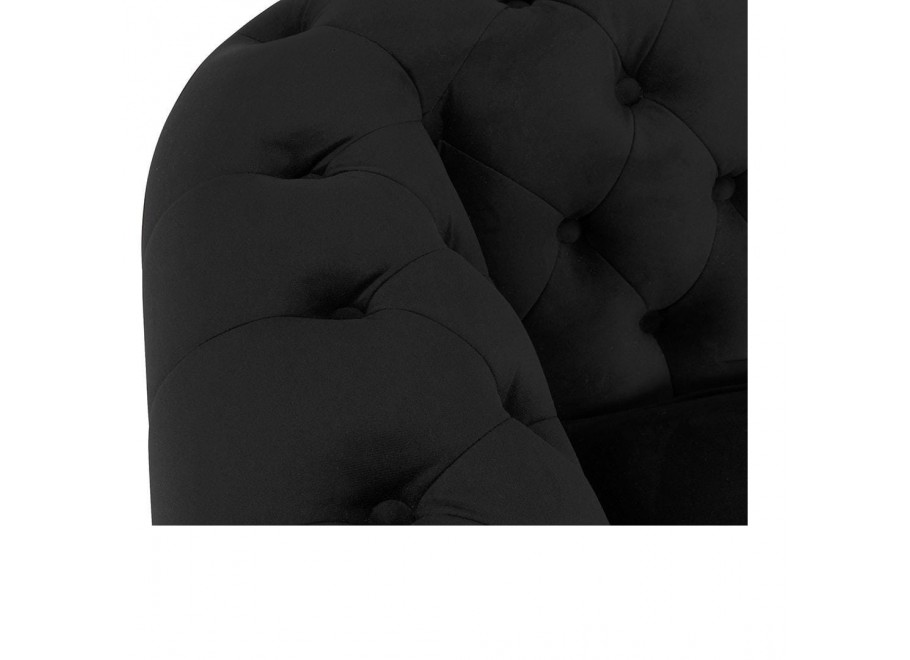 Sofa trzyosobowa z funkcją spania pikowana Chesterfield VINCENT 38
