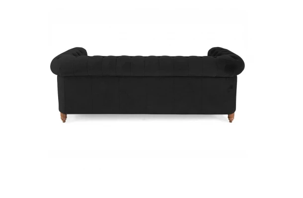 Sofa trzyosobowa z funkcją spania pikowana Chesterfield VINCENT - design i funkcjonalnosc w parze
