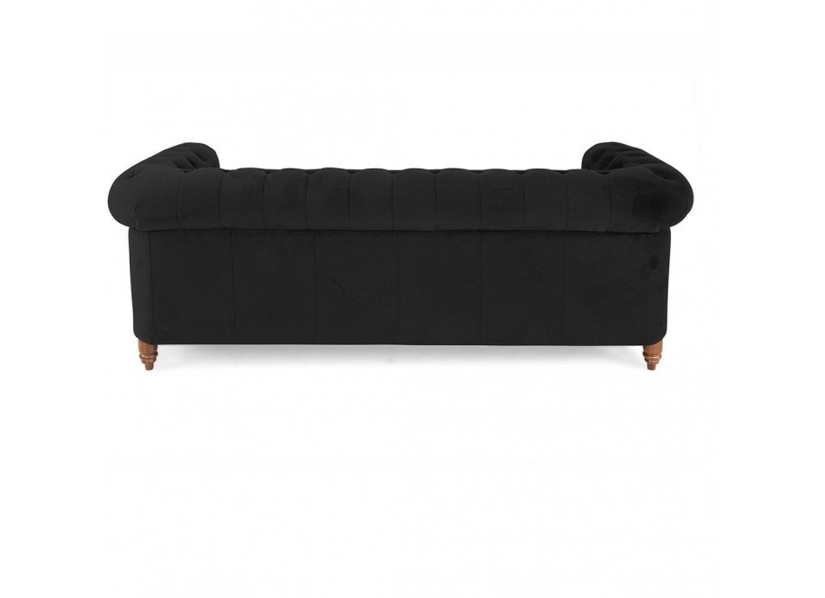 Sofa trzyosobowa z funkcją spania pikowana Chesterfield VINCENT 40
