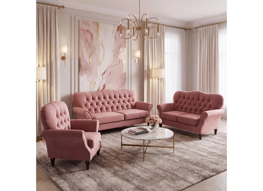 Zestaw mebli BOGOTA - 3 + 2 +1, sofa 2os + sofa 3os + fotel — Monolith 63