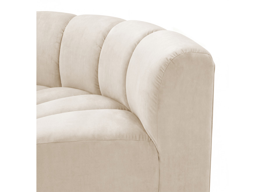 Sofa modułowa Velis 2-osobowa popiel, welur 3