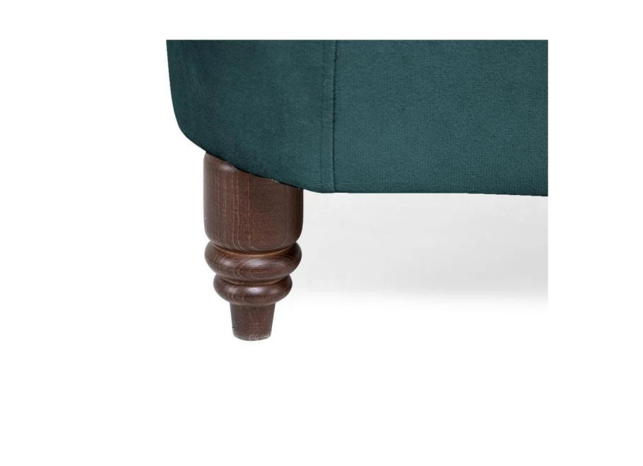 Sofa trzyosobowa z funkcją spania pikowana Chesterfield VINCENT
