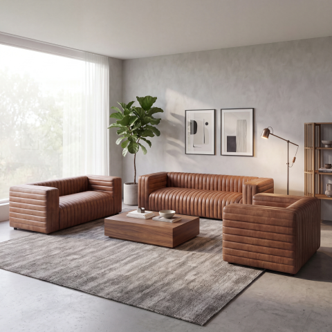 Zestaw mebli Ernes - 3+2+1 - sofa 3os + sofa 2os + fotel