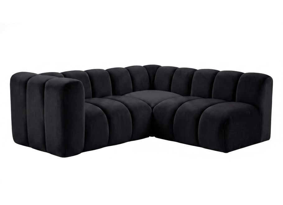 Narożnik modułowy Velis 3-osobowy z elastyczną konfiguracją - French Velvet 685