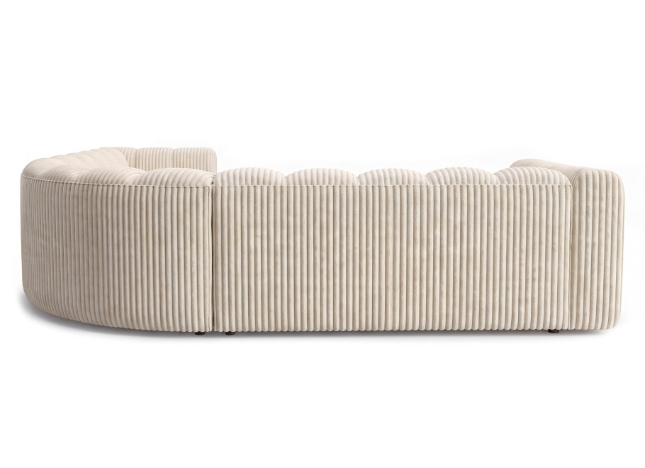 Ekskluzywna sofa Velis 5-osobowa modułowa w kolorze ecru 4