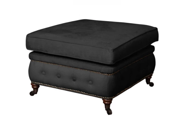 Puf pikowany glamour 75x70 VINCENT - design i funkcjonalnosc w parze