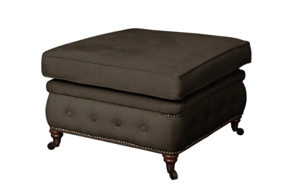 Puf pikowany glamour 75x70 VINCENT - design i funkcjonalnosc w parze