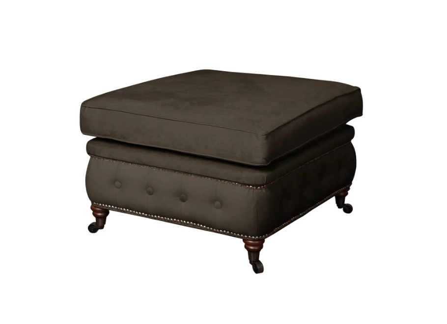 Puf pikowany glamour 75x70 VINCENT