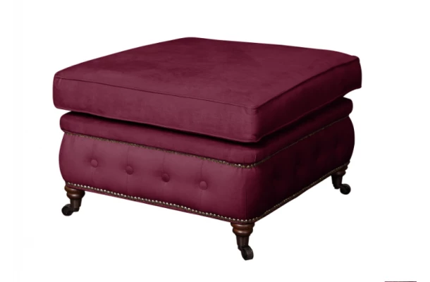 Puf pikowany glamour 75x70 VINCENT - design i funkcjonalnosc w parze