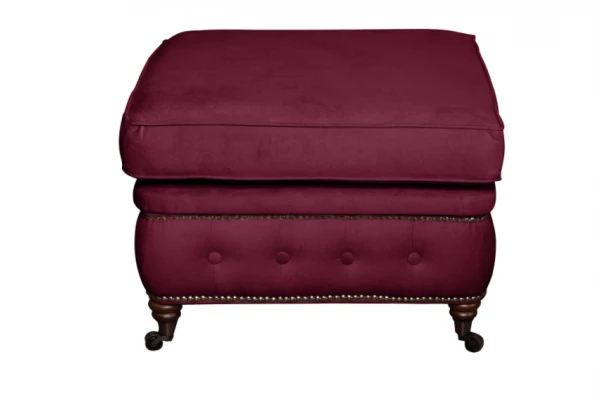 Puf pikowany glamour 75x70 VINCENT - design i funkcjonalnosc w parze