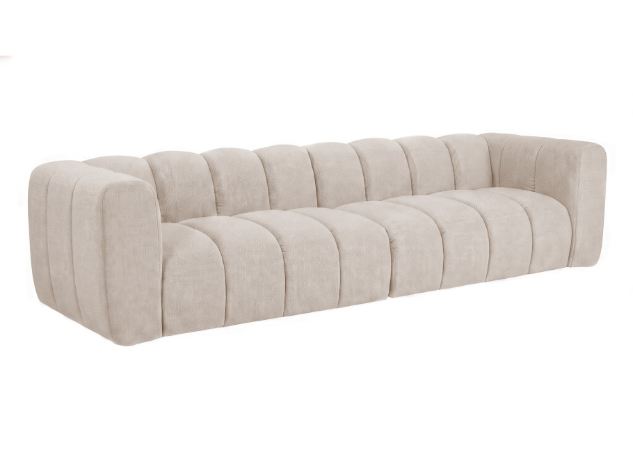 Miękka sofa modułowa Velis 3-osobowa w kolorze zimny beż 2