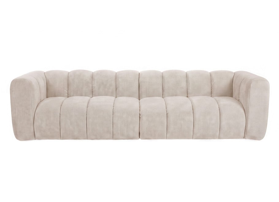 Miękka sofa modułowa Velis 3-osobowa w kolorze zimny beż 3