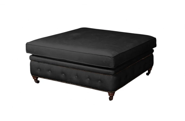 Puf pikowany glamour 100x100 VINCENT - design i funkcjonalnosc w parze